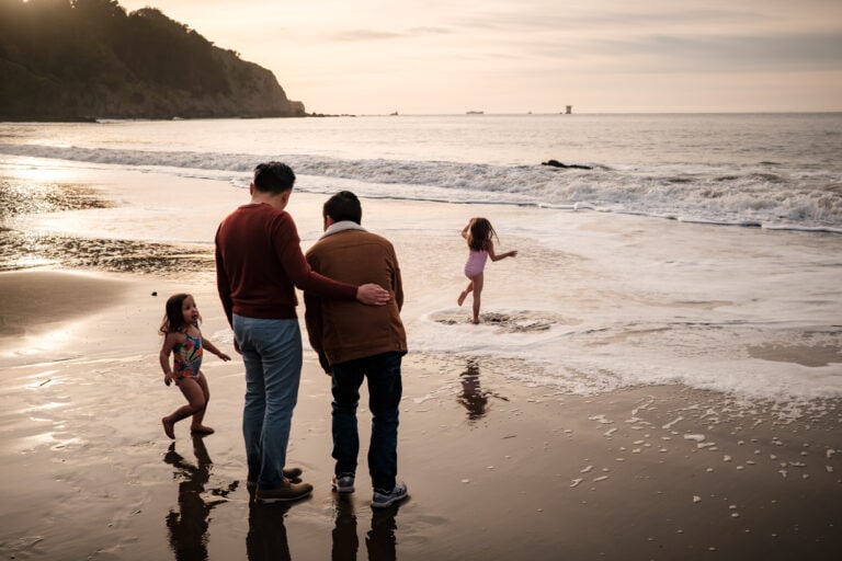 Dads and Daughters at China Beach