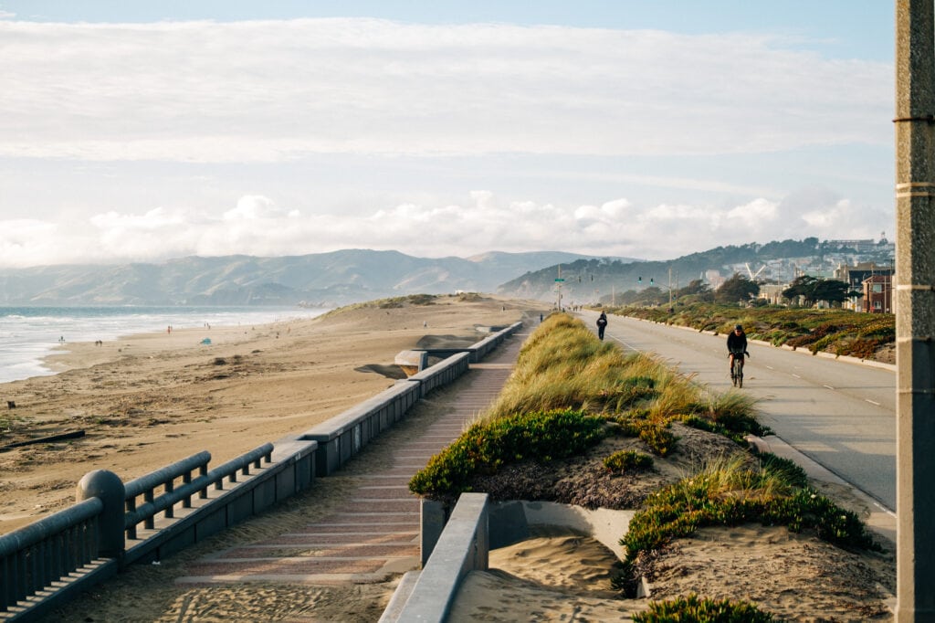 San Francisco's Great Highway Park and Ocean Beach